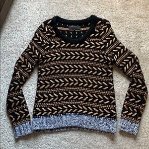Rag & Bone Black & Rose Gold Sweater